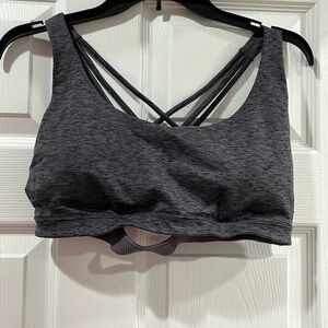 EUC VS strappy sports bra dark grey